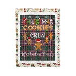 Personalized Gift Tartan Plaid Blanket Clan MacFarlane With Christmas Cookie Baking Crew Christmas Gift Blanket, Plaid Blanket, Christmas Fleece Blanket, Christmas Blanket, Tartan Blanket, Scottish Blanket, Scotland Blanket, Family Name Blanket, Custom Blanket, Personalized Blanket