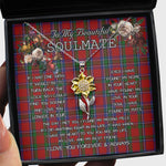 To My Beautiful Soulmate Sunflower Necklace In Your Eyes I Have Found My Home Clan Sinclair Tartan Jewelry For Girlfriend