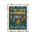 Personalized Gift Tartan Plaid Blanket Clan Grant Hunting With Christmas Cookie Baking Crew Christmas Gift Blanket, Plaid Blanket, Christmas Fleece Blanket, Christmas Blanket, Tartan Blanket, Scottish Blanket, Scotland Blanket, Family Name Blanket, Custom Blanket, Personalized Blanket