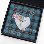 Gift For My Beautiful Girlfriend Necklace Valentine Necklace Clan Maule Modern Tartan Cross Dancing Necklace Scottish Tartan Jewelry