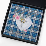 Gift For My Beautiful Girlfriend Necklace Valentine Necklace Clan Strathclyde Tartan Cross Dancing Necklace Scottish Tartan Jewelry