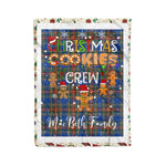 Personalized Gift Tartan Plaid Blanket Clan MacBeth Ancient With Christmas Cookie Baking Crew Christmas Gift Blanket, Plaid Blanket, Christmas Fleece Blanket, Christmas Blanket, Tartan Blanket, Scottish Blanket, Scotland Blanket, Family Name Blanket, Custom Blanket, Personalized Blanket