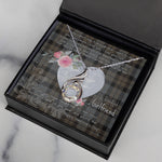 Rising Phoenix Necklace - Valentine Necklace Clan MacKay Weathered Tartan Gift for Girlfriend, Gift for My Wife Rising Phoenix Necklace
