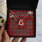 To My Beautiful Soulmate Necklace In Your Eyes I Have Found My Home Clan Hogg Tartan Forever Love Necklace