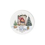 Scotstee Shop - Custom Name Family of Three First Christmas Ornament