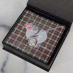 Rising Phoenix Necklace - Valentine Necklace Clan Graham Tartan Gift for Girlfriend, Gift for My Wife Rising Phoenix Necklace
