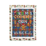 Personalized Gift Tartan Plaid Blanket Clan MacBeth Modern With Christmas Cookie Baking Crew Christmas Gift Blanket, Plaid Blanket, Christmas Fleece Blanket, Christmas Blanket, Tartan Blanket, Scottish Blanket, Scotland Blanket, Family Name Blanket, Custom Blanket, Personalized Blanket