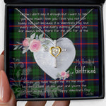 Gift For My Beautiful Girlfriend Necklace Valentine Necklace Clan Urquhart Tartan Cross Dancing Necklace Scottish Tartan Jewelry