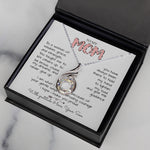 To My Mom Necklace To A Woman Of Wisdom Gift For Mom From Son, Mother's Day Phoenix Rising Necklace