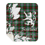 Sherpa Blanket - Tartan Blanket Thistle and Lion Scottish Clan Brodie Modern Plaid Blanket, plaid sherpa blanket queen,purple sherpa blanket,queen sherpa blanket,queen size sherpa blanket,red sherpa blanket,scottish tartan blankets,sherpa blanket,sherpa christmas blanket