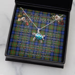 Sea Turtle Necklace To My Beautiful Soulmate Necklace In Your Eyes I Have Found My Home Clan MacLaren Tartan Blue Turtle Necklace