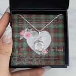 Rising Phoenix Necklace - Valentine Necklace Clan Scott Brown Ancient Tartan Gift for Girlfriend, Gift for My Wife Rising Phoenix Necklace