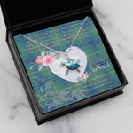 Sea Turtle Necklace Gift for My Beautiful Girlfriend Valentines Necklace Clan Oliphant Ancient Tartan Blue Turtle Necklace