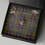 To My Beautiful Soulmate Necklace In Your Eyes I Have Found My Home Clan Cochrane Tartan Crown Pendant Necklace