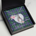 Rising Phoenix Necklace - Valentine Necklace Clan Blackwatch Tartan Gift for Girlfriend, Gift for My Wife Rising Phoenix Necklace