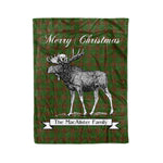Tartan Blanket With Moose Clan MacAlister of Glenbarr Hunting Plaid Blanket Tartan Plaid Fleece Blanket, Christmas Blanket, tartan blanket, plaid blanket, red plaid blanket, buffalo plaid blanket, green plaid blanket, plaid fleece blanket, blue plaid blanket, red tartan blanket, tartan plaid blanket, black and white plaid blanket, christmas plaid blanket, orange plaid blanket, tartan plaid throw blanket, pink plaid blanket, brown plaid blanket, buffalo check blanket
