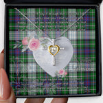 Gift For My Beautiful Girlfriend Necklace Valentine Necklace Clan MacKenzie Dress Modern Tartan Cross Dancing Necklace Scottish Tartan Jewelry