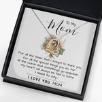 Love Dancing Necklace - To My Mom - I Love You Mom, Mother's Day Necklace