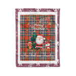 Personalized Gift Tartan Plaid Blanket Clan MacFarlane Ancient With Funny Santa Snowman Reindeer Merry Christmas Fleece Blanket, Home Living Room, Plaid Blanket, Tartan Blanket, Scottish Blanket, Buffalo fleece blanket, Christmas Blanket