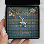 Sea Turtle Necklace To My Beautiful Soulmate Necklace In Your Eyes I Have Found My Home Clan MacLaren Ancient Tartan Blue Turtle Necklace, Valentine Necklace Gift for Girlfriend Clan Mitchell Ancient Tartan Sunflower Pendant Necklace, Scottish Tartan Jewelry, valentine necklace, necklace girlfriend, necklace for wife, cute necklaces for girlfriend, jewelry for girlfriend, to my soulmate necklace, to my future wife necklace