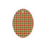 Gibson Tartan Oval Ornaments, Christmas Tree Ornament, Plaid Christmas Ornaments, Ceramic Oval Christmas Tree Decoration, Tartan Oval Ornaments, Christmas Tree Ornament, Plaid Christmas Ornaments, Ceramic Oval Christmas Tree Decoration