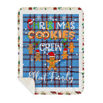 Personalized Gift Tartan Plaid Blanket Clan Elliot Ancient With Christmas Cookie Baking Crew Christmas Gift Sherpa Blanket, tartan sherpa blanket,buffalo plaid sherpa blanket,christmas sherpa blanket,Christmas Throw Blanket,green plaid sherpa blanket,green sherpa blanket
