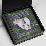 Rising Phoenix Necklace - Valentine Necklace Clan Adam Hunting Tartan Gift for Girlfriend, Gift for My Wife Rising Phoenix Necklace