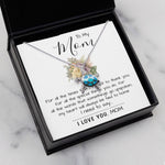 Opal Turtle Necklace - To My Mom - I Love You Mom, Mother's Day Necklace