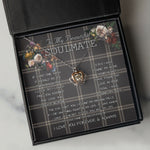 To My Beautiful Soulmate Necklace In Your Eyes I Have Found My Home Clan Eternity Tartan Crown Pendant Necklace