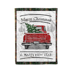 Tartan Blanket Vintage Red Truck with Christmas Tree Family Scottish Clan Buchanan Hunting plaid blanket, red plaid blanket, buffalo plaid blanket, green plaid blanket, plaid fleece blanket, blue plaid blanket, red tartan blanket, tartan plaid blanket, black and white plaid blanket, , christmas plaid blanket, orange plaid blanket, tartan plaid throw blanket, pink plaid blanket, brown plaid blanket, buffalo check blanket