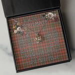 To My Beautiful Soulmate Necklace In Your Eyes I Have Found My Home Clan MacKintosh Weathered Tartan Crown Pendant Necklace