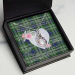 Rising Phoenix Necklace - Valentine Necklace Clan Tweedside Tartan Gift for Girlfriend, Gift for My Wife Rising Phoenix Necklace