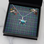 Sea Turtle Necklace To My Beautiful Soulmate Necklace In Your Eyes I Have Found My Home Clan Morton Tartan Blue Turtle Necklace