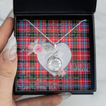 Rising Phoenix Necklace - Valentine Necklace Clan Straiton Tartan Gift for Girlfriend, Gift for My Wife Rising Phoenix Necklace