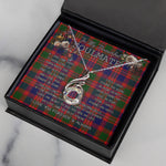 To My Beautiful Soulmate Necklace In Your Eyes I Have Found My Home Clan MacIntyre Tartan Rising Phoenix Necklace