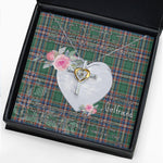 Gift For My Beautiful Girlfriend Necklace Valentine Necklace Clan MacFarlane Hunting Tartan Cross Dancing Necklace Scottish Tartan Jewelry