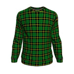 Scotstee Shop Tartan Plaid Sweatshirt, plaid sweatshirt, christmas sweatshirt, christmas sweatshirt womens, mens christmas sweatshirt, buffalo plaid sweatshirt,Clan Wallace Hunting - Green Sweatshirt