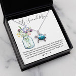 Opal Turtle Necklace - Mom Necklace, Bonus Mom Necklace Gift For Stepmom Neckalce
