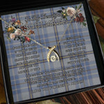 To My Beautiful Soulmate Necklace In Your Eyes I Have Found My Home Clan Tweedie Tartan Wishbone Dancing Necklace