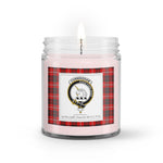 Soy Wax Candle - Buffalo Plaid Candle Clan Crest Badge Cunningham Tartan Plaid Soy Wax Candle, oil candle, candle handmade, wax candle, soy wax, nature wax, natural soy wax, natural soy candles, natural candle