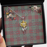 To My Beautiful Soulmate Sunflower Necklace In Your Eyes I Have Found My Home Clan MacGregor Hunting Ancient Tartan Jewelry For Girlfriend