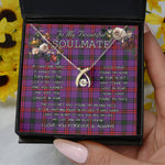 To My Beautiful Soulmate Necklace In Your Eyes I Have Found My Home Clan Montgomery Tartan Wishbone Dancing Necklace