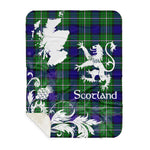 Sherpa Blanket - Tartan Blanket Thistle and Lion Scottish Clan Alexander Plaid Blanket, plaid sherpa blanket queen,purple sherpa blanket,queen sherpa blanket,queen size sherpa blanket,red sherpa blanket,scottish tartan blankets,sherpa blanket,sherpa christmas blanket