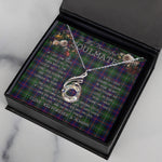 To My Beautiful Soulmate Necklace In Your Eyes I Have Found My Home Clan Malcolm Tartan Rising Phoenix Necklace