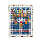 Personalized Gift Tartan Plaid Blanket Clan Roberton With Christmas Cookie Baking Crew Christmas Gift Blanket, Plaid Blanket, Christmas Fleece Blanket, Christmas Blanket, Tartan Blanket, Scottish Blanket, Scotland Blanket, Family Name Blanket, Custom Blanket, Personalized Blanket