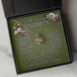 To My Beautiful Soulmate Necklace In Your Eyes I Have Found My Home Clan MacAlister Hunting Tartan Crown Pendant Necklace