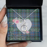 Rising Phoenix Necklace - Valentine Necklace Clan MacPhail Tartan Gift for Girlfriend, Gift for My Wife Rising Phoenix Necklace