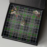 To My Beautiful Soulmate Necklace In Your Eyes I Have Found My Home Clan Webster Tartan Crown Pendant Necklace