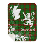 Sherpa Blanket - Tartan Blanket Thistle and Lion Scottish Clan Maxwell Hunting Plaid Blanket, plaid sherpa blanket queen,purple sherpa blanket,queen sherpa blanket,queen size sherpa blanket,red sherpa blanket,scottish tartan blankets,sherpa blanket,sherpa christmas blanket