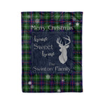 Scotstee Shop Tartan Plaid Christmas Fleece Blankets Clan Swinton Plaid Blanket